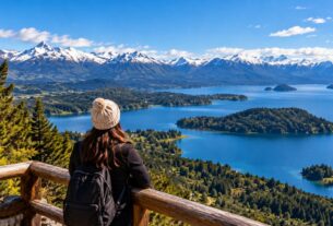 Cerro Campanario em Bariloche com vista panorâmica dos lagos e montanhas