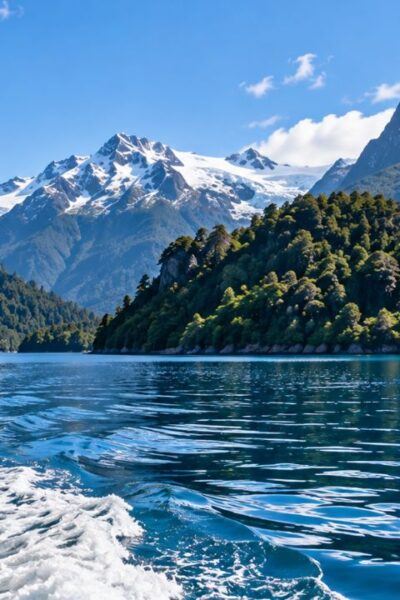 Puerto Blest em Bariloche com navegação pelo Lago Nahuel Huapi e montanhas da Patagônia