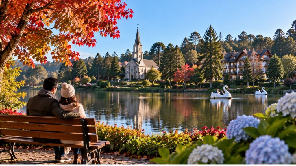 Melhor época para ir a Gramado no inverno com clima frio na Serra Gaúcha