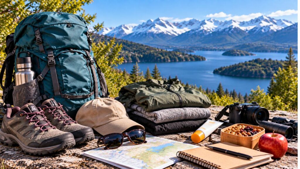 O que levar para Bariloche no verão com roupas leves e mochila